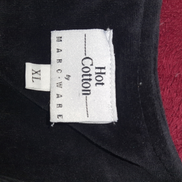 Women's Hot Cotton Marc Ware Velvet Sweater XL Black - Picture 4 of 5